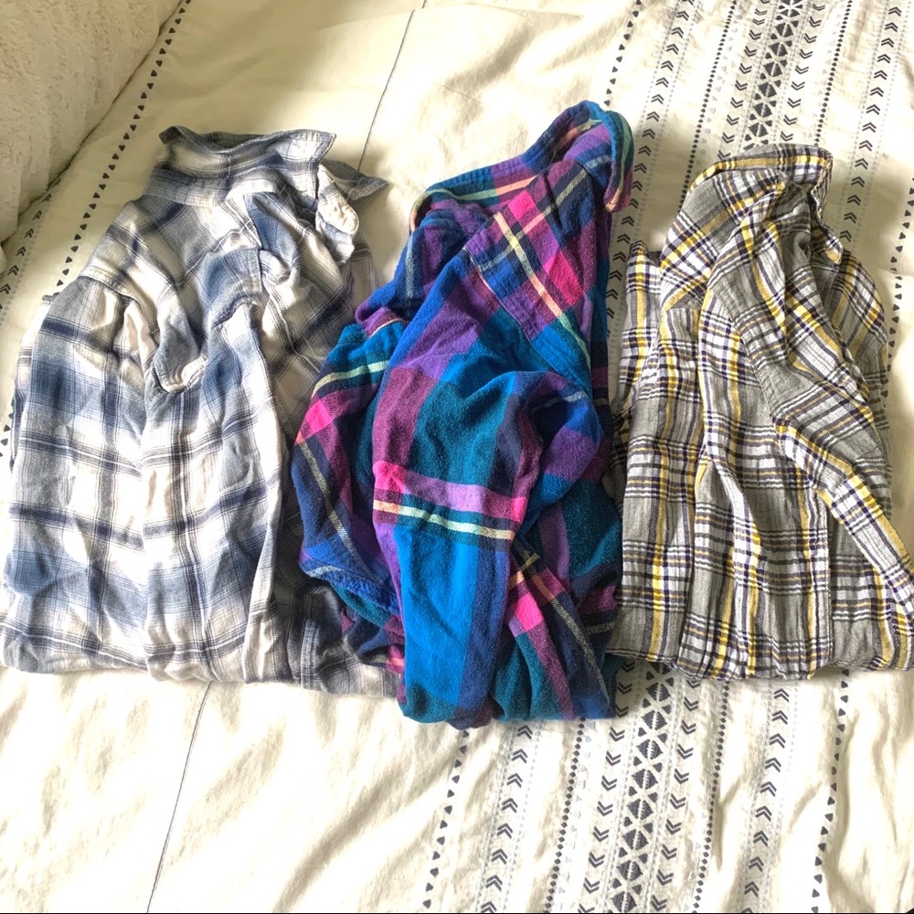 Mossimo Plaid Shirts Lot of 3